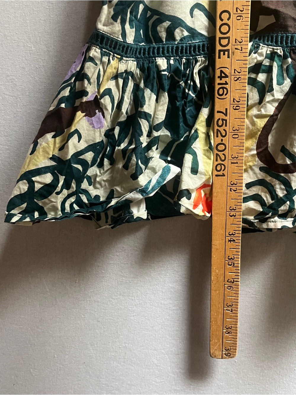 Gorman Organic Cotton Monkey Print Drop Waist Dress Size S - Picture 8 of 11